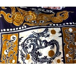 ASIAN DRAGON - WALL ART / Wrap/Scarf/ Shawl